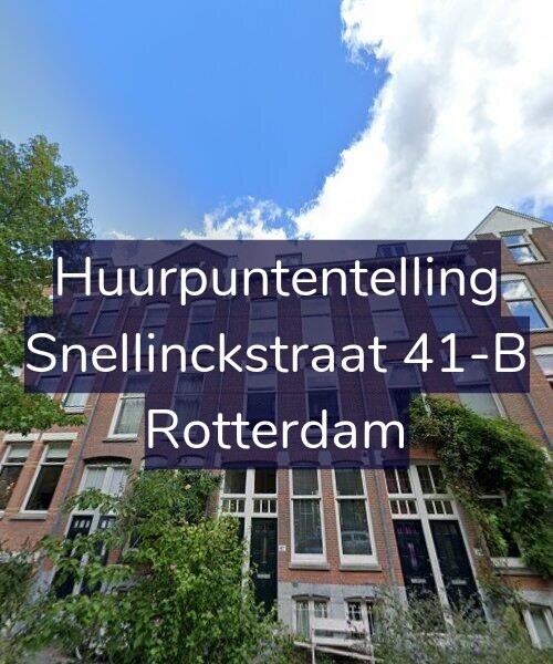 Foto gevel Huurpuntentelling voor Snellinckstraat 41-B, Rotterdam