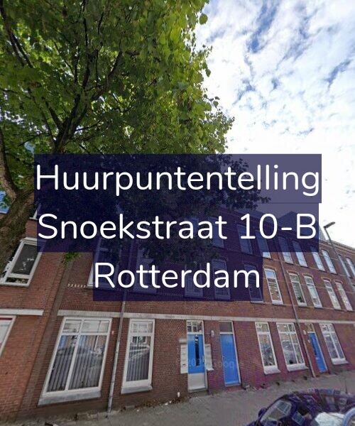 Foto gevel Huurpuntentelling voor Snoekstraat 10-B, Rotterdam
