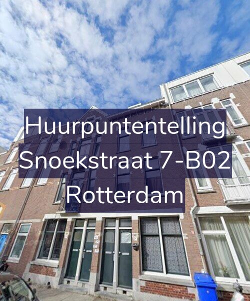 Foto gevel Huurpuntentelling voor Snoekstraat 7-B02, Rotterdam