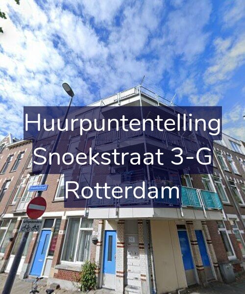 Foto gevel Huurpuntentelling voor Snoekstraat 3-G, Rotterdam