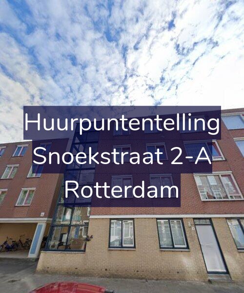 Foto gevel Huurpuntentelling voor Snoekstraat 2-A, Rotterdam