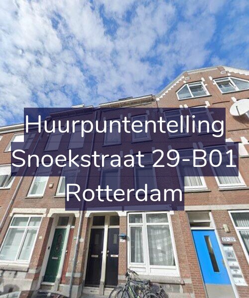 Foto gevel Huurpuntentelling voor Snoekstraat 29-B01, Rotterdam