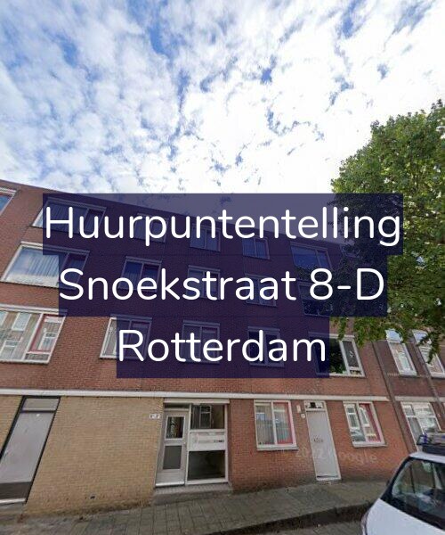 Foto gevel Huurpuntentelling voor Snoekstraat 8-D, Rotterdam