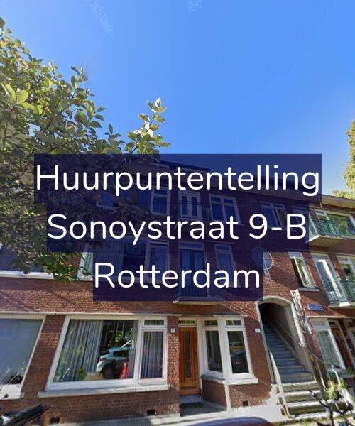 Foto gevel Huurpuntentelling voor Sonoystraat 9-B, Rotterdam