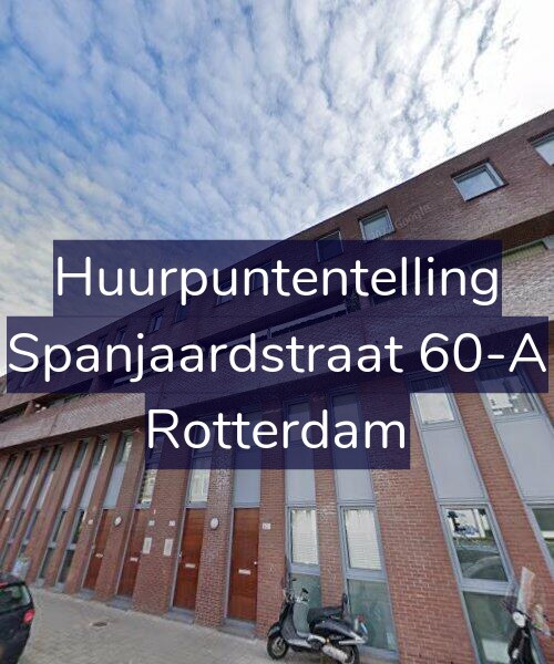 Foto gevel Huurpuntentelling voor Spanjaardstraat 60-A, Rotterdam