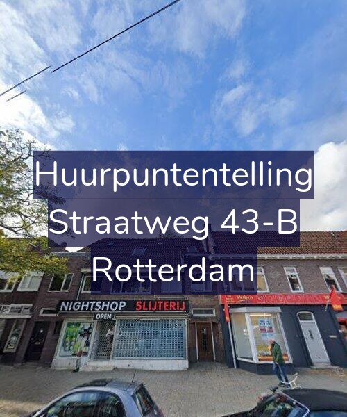 Foto gevel Huurpuntentelling voor Straatweg 43-B, Rotterdam