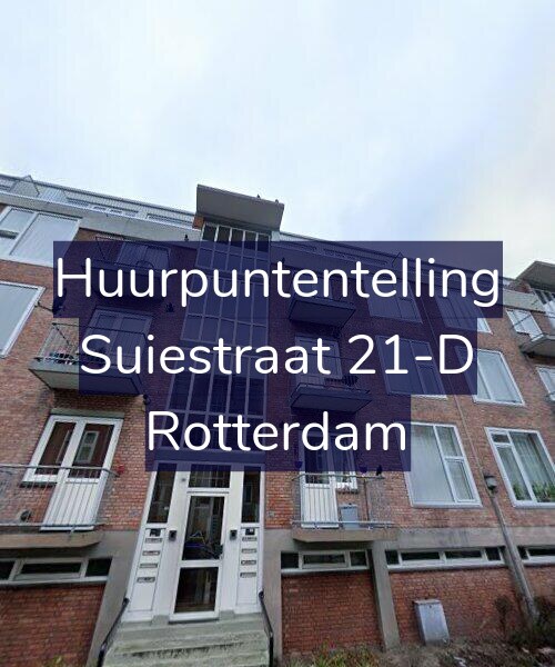 Foto gevel Huurpuntentelling voor Suiestraat 21-D, Rotterdam
