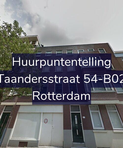 Foto gevel Huurpuntentelling voor Taandersstraat 54-B02, Rotterdam
