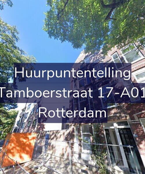 Foto gevel Huurpuntentelling voor Tamboerstraat 17-A01, Rotterdam