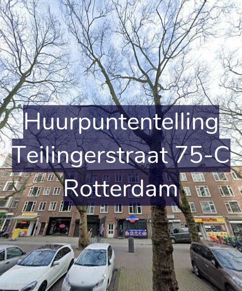 Foto gevel Huurpuntentelling voor Teilingerstraat 75-C, Rotterdam