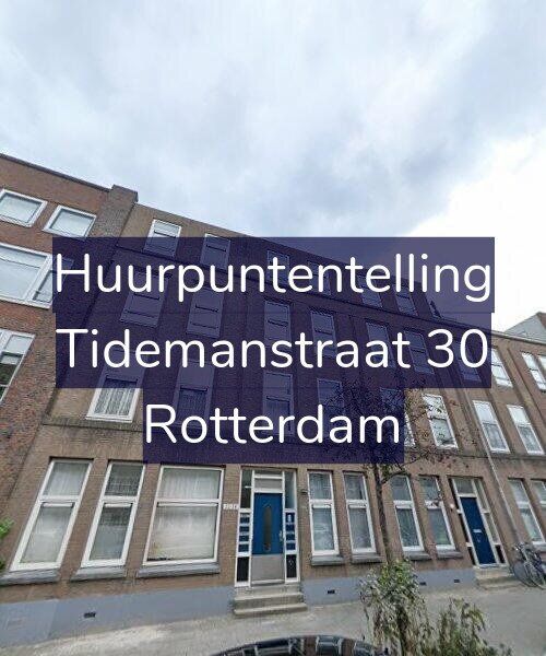 Foto gevel Huurpuntentelling voor Tidemanstraat 30, Rotterdam