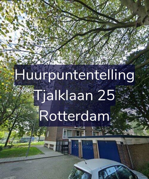 Foto gevel Huurpuntentelling voor Tjalklaan 25, Rotterdam