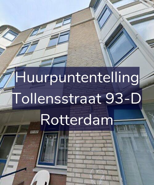 Foto gevel Huurpuntentelling voor Tollensstraat 93-D, Rotterdam