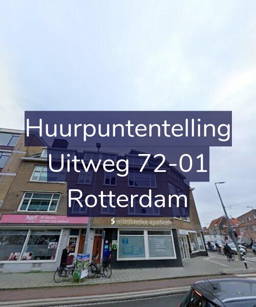 Foto gevel Huurpuntentelling voor Uitweg 72-01, Rotterdam