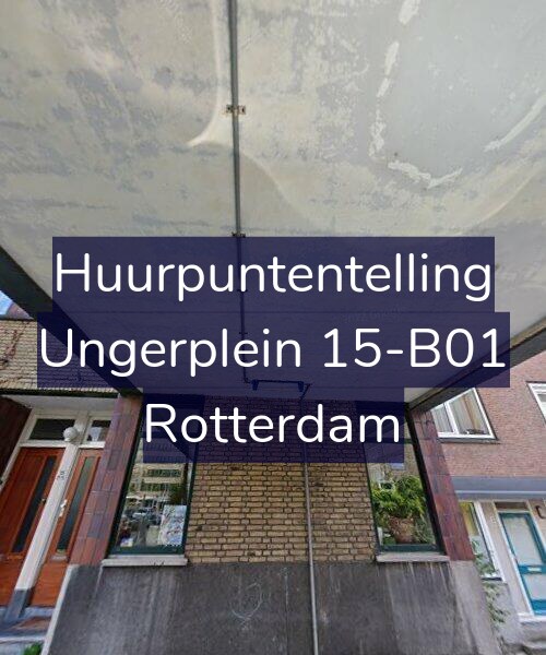 Foto gevel Huurpuntentelling voor Ungerplein 15-B01, Rotterdam
