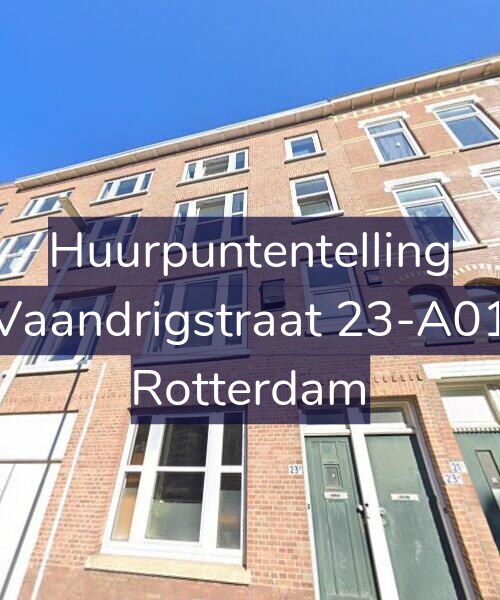 Foto gevel Huurpuntentelling voor Vaandrigstraat 23-A01, Rotterdam