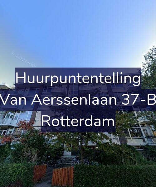 Foto gevel Huurpuntentelling voor Van Aerssenlaan 37-B, Rotterdam