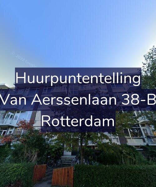 Foto gevel Huurpuntentelling voor Van Aerssenlaan 38-B, Rotterdam