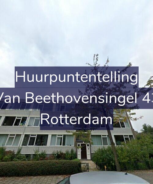 Foto gevel Huurpuntentelling voor Van Beethovensingel 43, Rotterdam