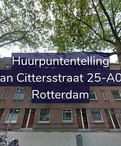 Foto gevel Huurpuntentelling voor Van Cittersstraat 25-A01, Rotterdam