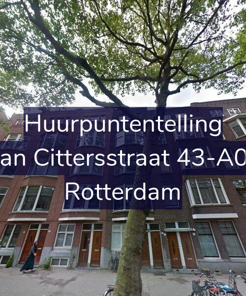 Foto gevel Huurpuntentelling voor Van Cittersstraat 43-A03, Rotterdam