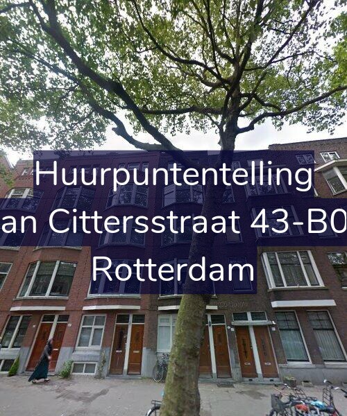 Foto gevel Huurpuntentelling voor Van Cittersstraat 43-B01, Rotterdam