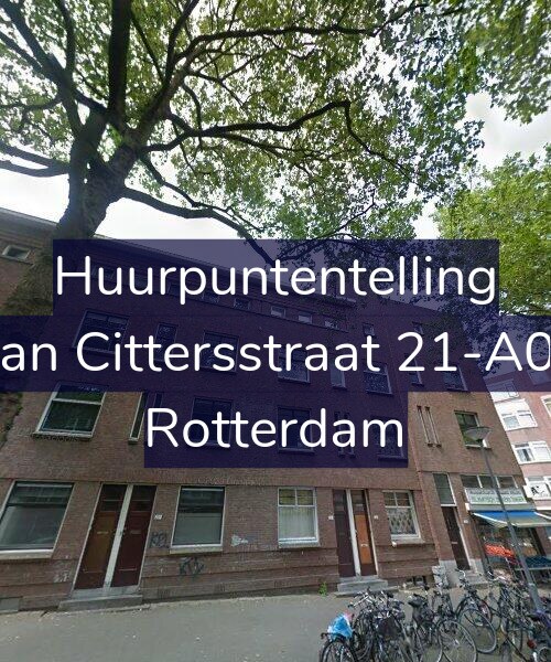 Foto gevel Huurpuntentelling voor Van Cittersstraat 21-A01, Rotterdam