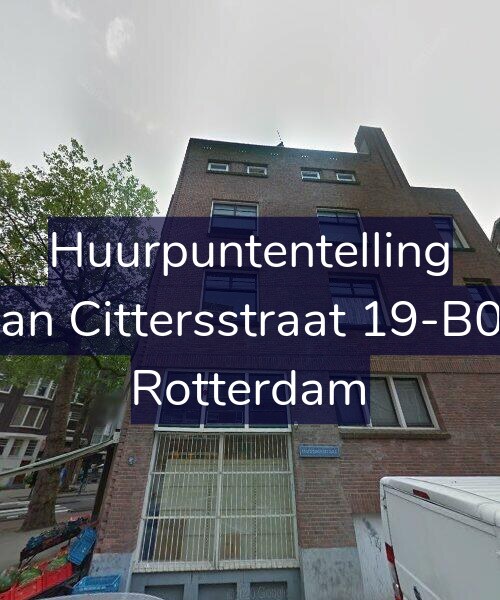Foto gevel Huurpuntentelling voor Van Cittersstraat 19-B01, Rotterdam