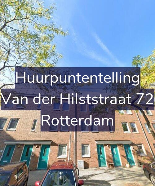 Foto gevel Huurpuntentelling voor Van der Hilststraat 72, Rotterdam