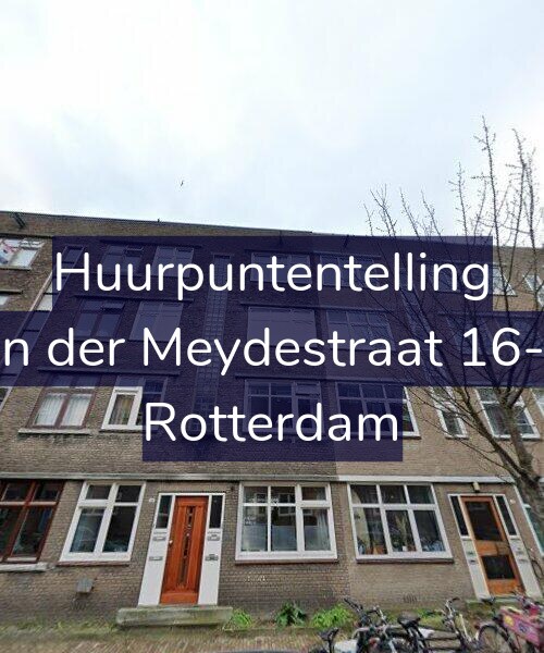Foto gevel Huurpuntentelling voor Van der Meydestraat 16-01, Rotterdam
