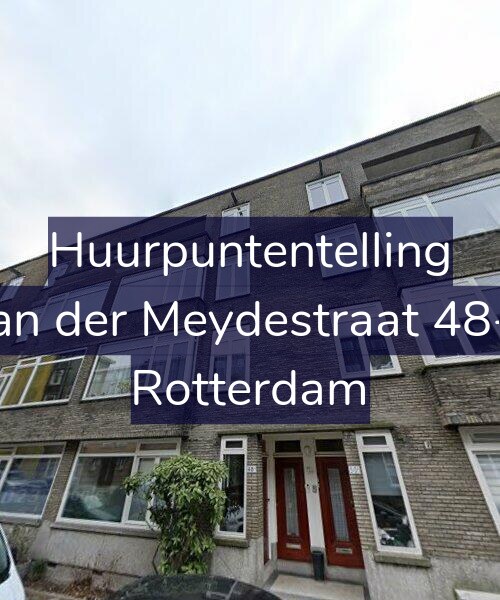 Foto gevel Huurpuntentelling voor Van der Meydestraat 48-A, Rotterdam