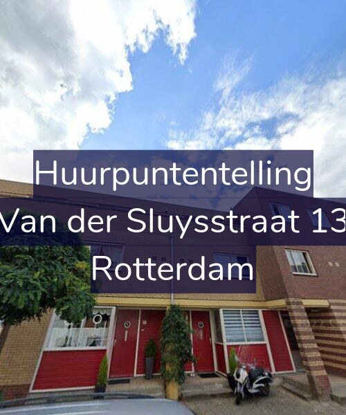 Foto gevel Huurpuntentelling voor Van der Sluysstraat 13, Rotterdam