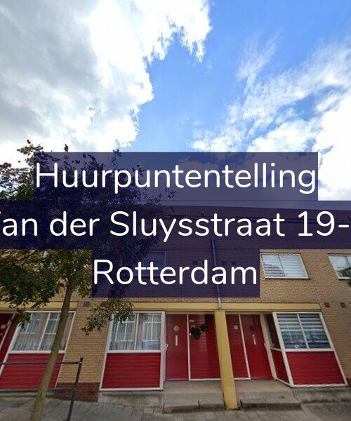 Foto gevel Huurpuntentelling voor Van der Sluysstraat 19-B, Rotterdam