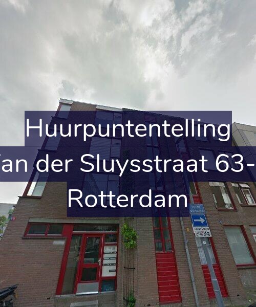 Foto gevel Huurpuntentelling voor Van der Sluysstraat 63-B, Rotterdam