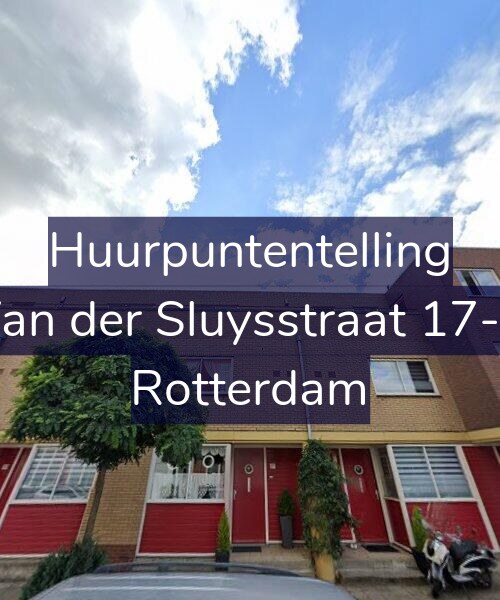 Foto gevel Huurpuntentelling voor Van der Sluysstraat 17-B, Rotterdam