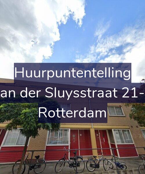Foto gevel Huurpuntentelling voor Van der Sluysstraat 21-A, Rotterdam