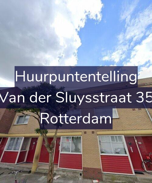 Foto gevel Huurpuntentelling voor Van der Sluysstraat 35, Rotterdam