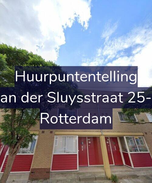 Foto gevel Huurpuntentelling voor Van der Sluysstraat 25-A, Rotterdam