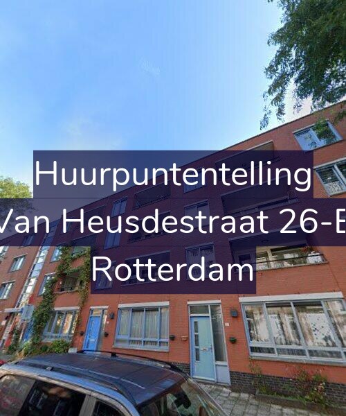Foto gevel Huurpuntentelling voor Van Heusdestraat 26-B, Rotterdam
