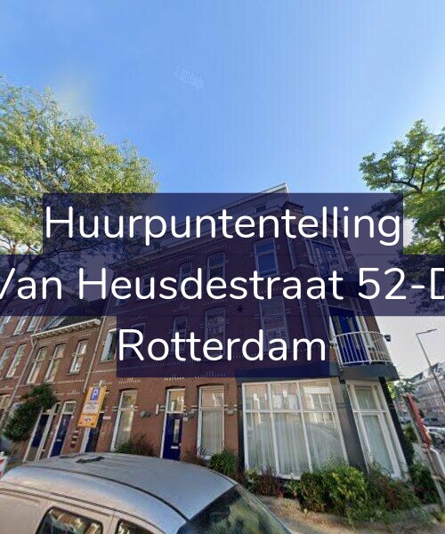 Foto gevel Huurpuntentelling voor Van Heusdestraat 52-D, Rotterdam