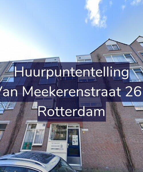 Foto gevel Huurpuntentelling voor Van Meekerenstraat 262, Rotterdam