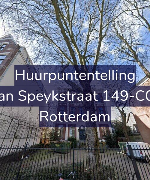 Foto gevel Huurpuntentelling voor Van Speykstraat 149-B01, Rotterdam