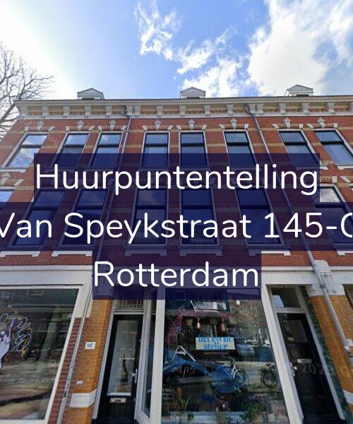Foto gevel Huurpuntentelling voor Van Speykstraat 145-C, Rotterdam