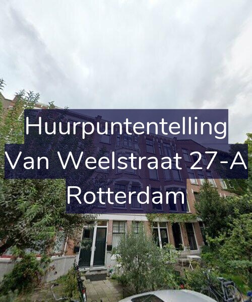 Foto gevel Huurpuntentelling voor Van Weelstraat 27-A, Rotterdam