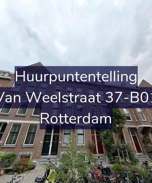 Foto gevel Huurpuntentelling voor Van Weelstraat 37-B01, Rotterdam