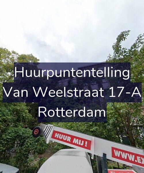Foto gevel Huurpuntentelling voor Van Weelstraat 17-A, Rotterdam