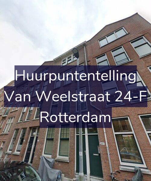 Foto gevel Huurpuntentelling voor Van Weelstraat 24-F, Rotterdam