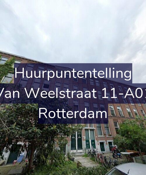 Foto gevel Huurpuntentelling voor Van Weelstraat 11-A01, Rotterdam