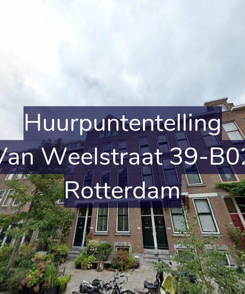 Foto gevel Huurpuntentelling voor Van Weelstraat 39-B02, Rotterdam