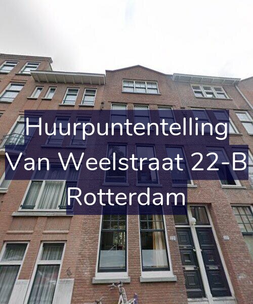 Foto gevel Huurpuntentelling voor Van Weelstraat 22-B, Rotterdam